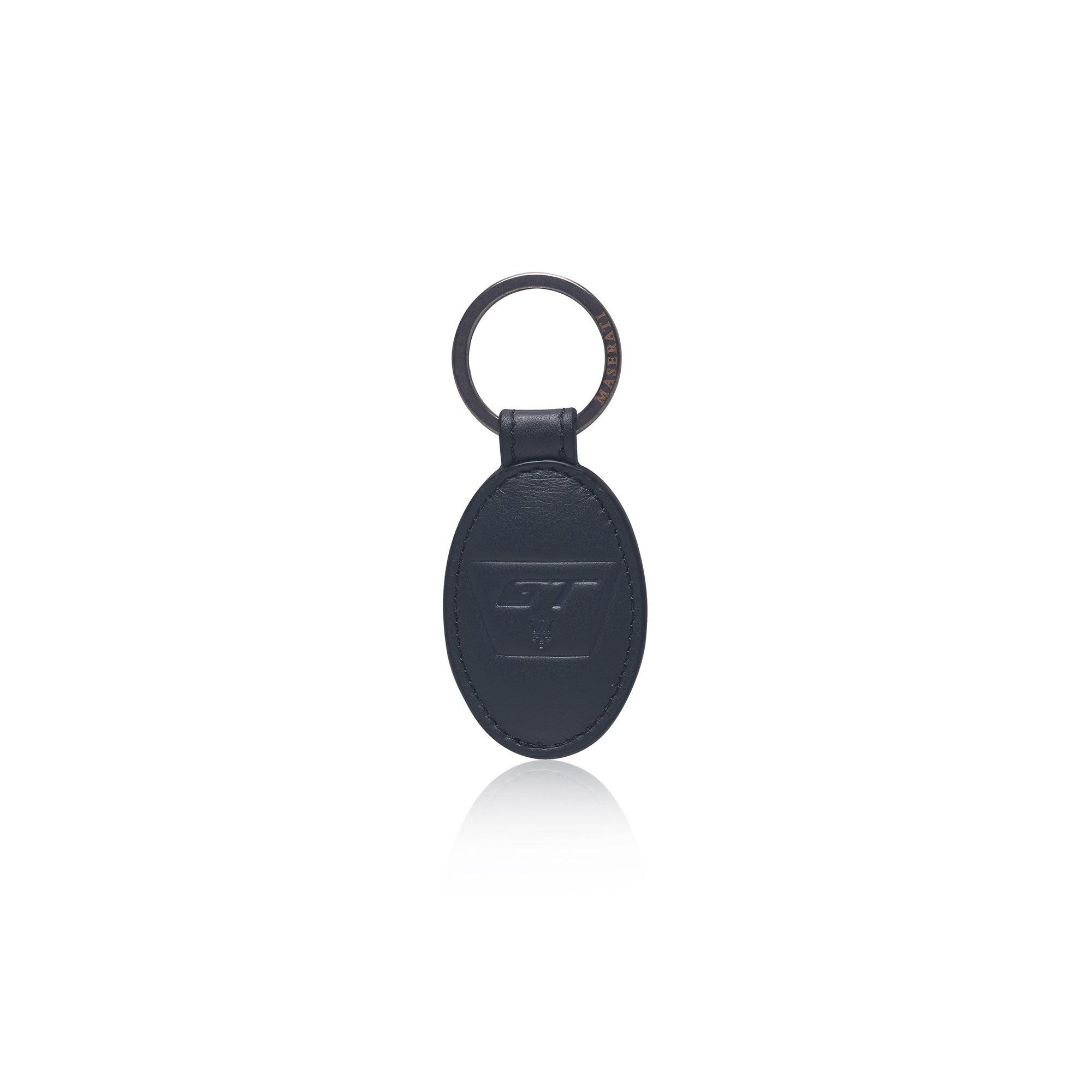 Oval leather keychain – ROW Maseratistore