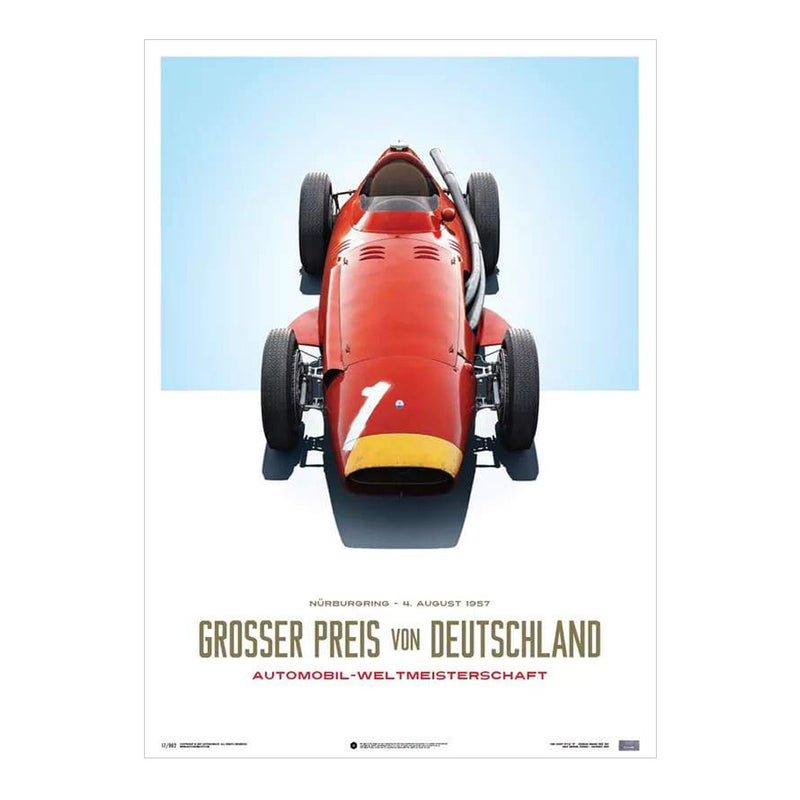 デザインポスター 250 F ファンジオ ドイツグランプリ