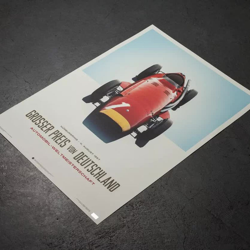 デザインポスター 250 F ファンジオ ドイツグランプリ