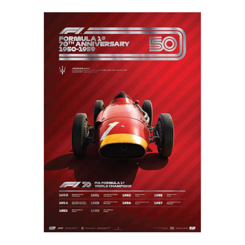 Poster 50s F1 Collector's Edition