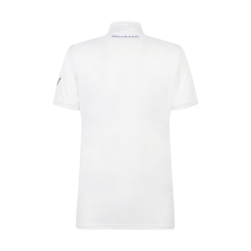 ポロシャツ トライデント ホワイト ユニセックス 