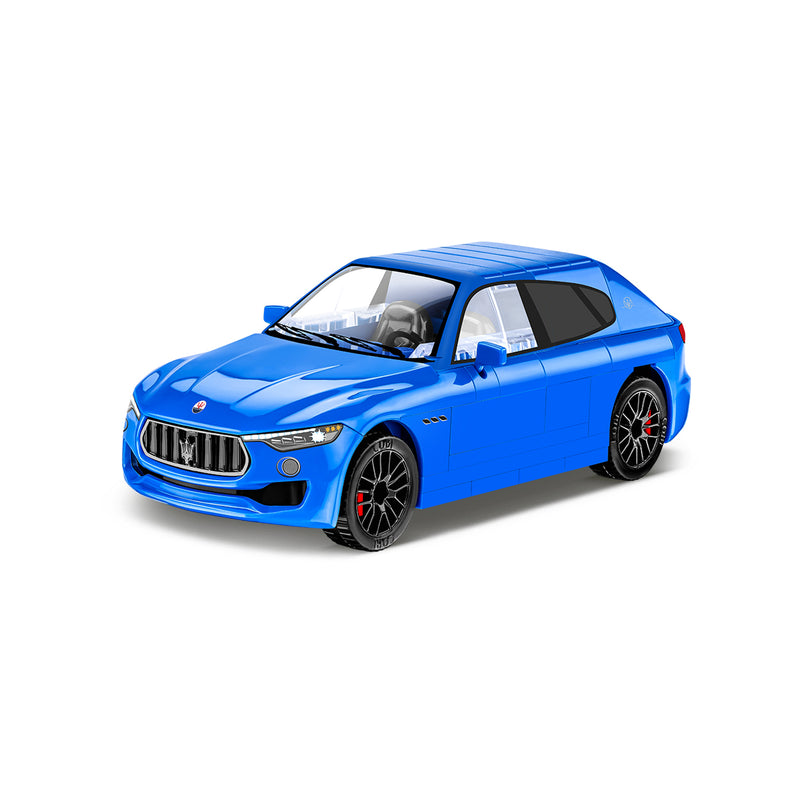 1:35 Levante GTS 蓝色汽车搭建模型 
