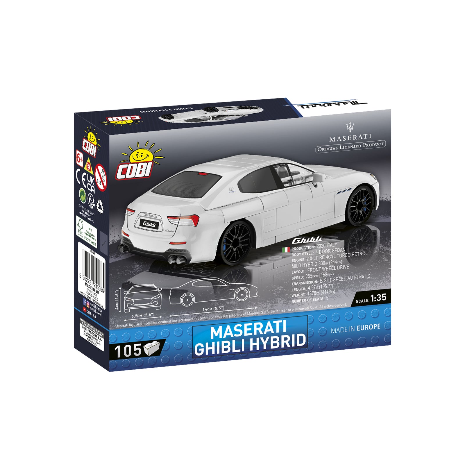 1/35 ギブリ ハイブリッド ホワイト（要組み立て） – ROW Maseratistore