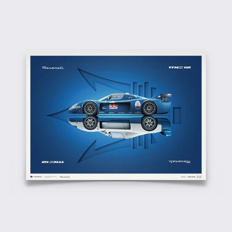 デザインポスター MC12 サイドビュー- 限定版