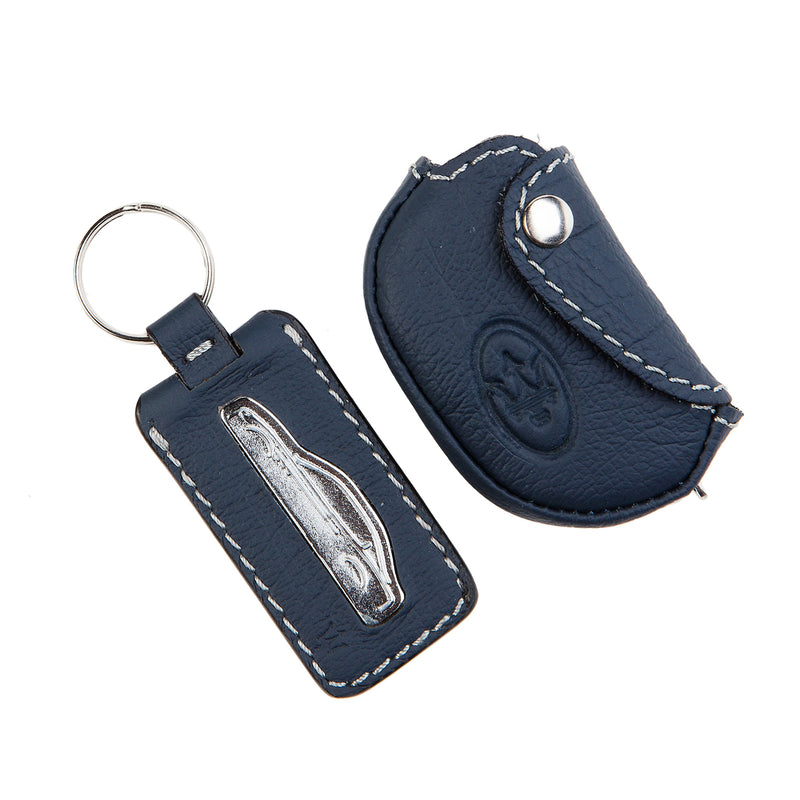 Leather Key Cover and Key Ring Set Quattroporte