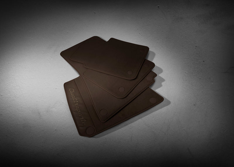 Branded Floor Mats - Left Hand Drive Four-zone - AWD Traction - Brown (up to assembly n. 4024120) - Quattroporte