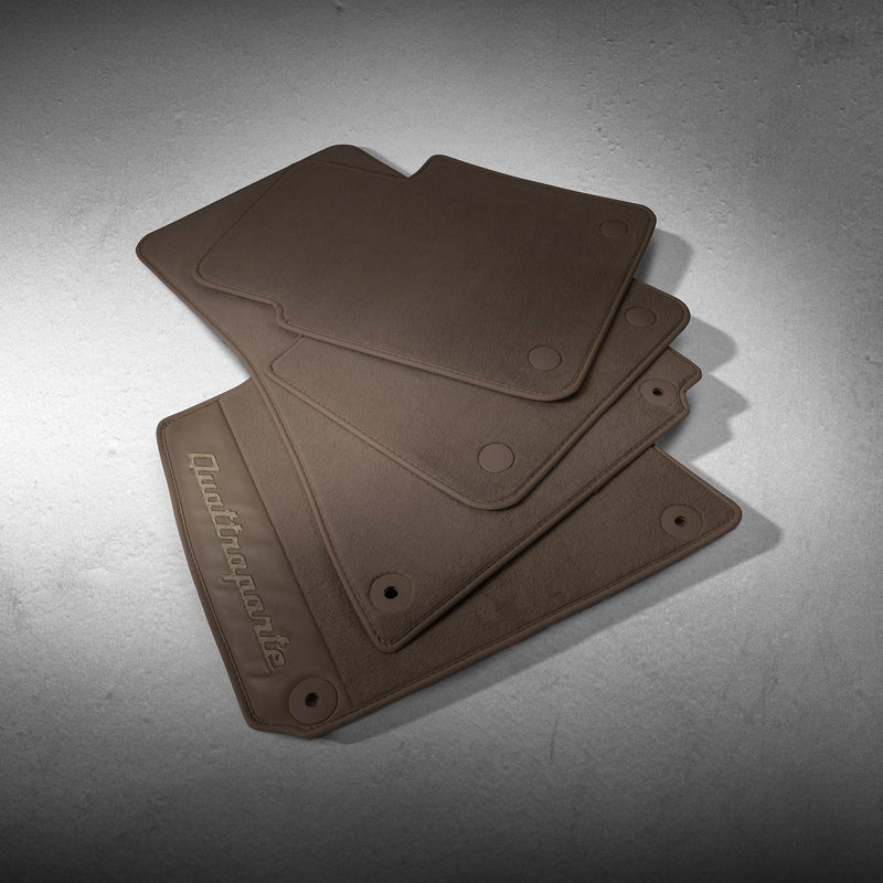 Branded Floor Mats - Left Hand Drive Four-zone - AWD Traction  - Tortora (from assembly n.4024120) - Quattroporte